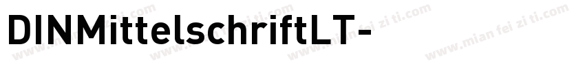 DINMittelschriftLT字体转换