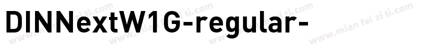 DINNextW1G-regular字体转换