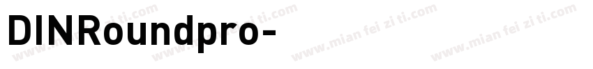 DINRoundpro字体转换