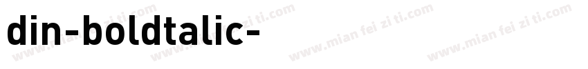 din-boldtalic字体转换