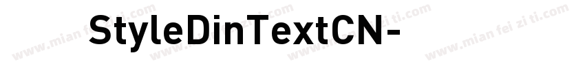 赫思StyleDinTextCN字体转换
