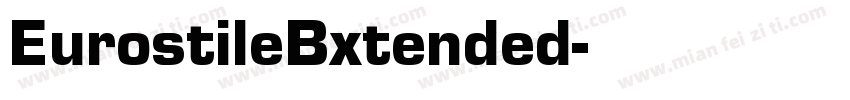 EurostileBxtended字体转换