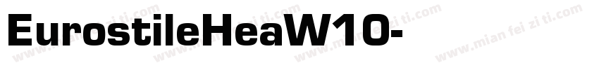EurostileHeaW10字体转换