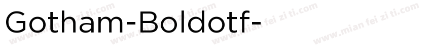 Gotham-Boldotf字体转换