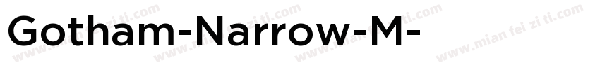 Gotham-Narrow-M字体转换