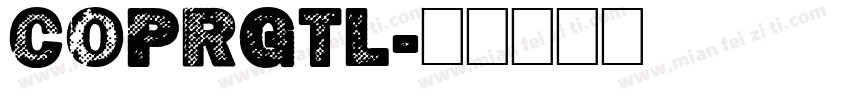 COPRGTL字体转换