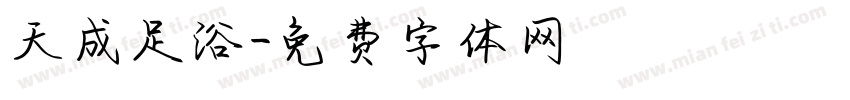 天成足浴字体转换