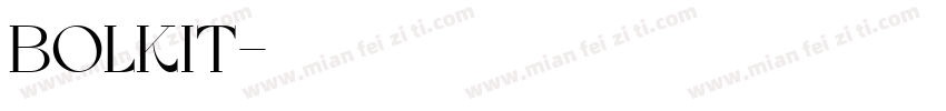 bolkit字体转换