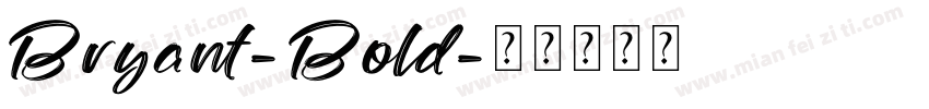 Bryant-Bold字体转换