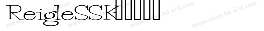 ReigleSSK字体转换