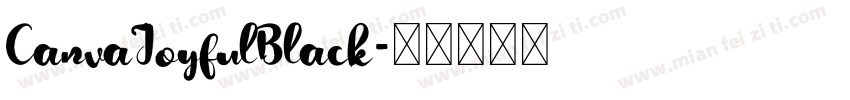 CanvaJoyfulBlack字体转换