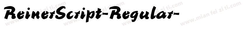 ReinerScript-Regular字体转换