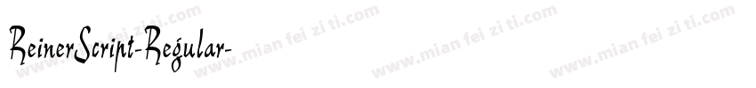ReinerScript-Regular字体转换