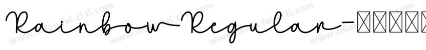 RainbowRegular字体转换