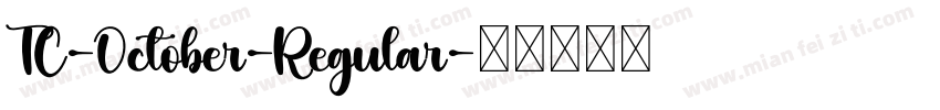 TC-October-Regular字体转换