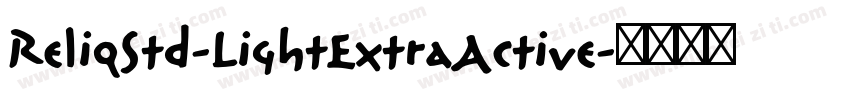 ReliqStd-LightExtraActive字体转换