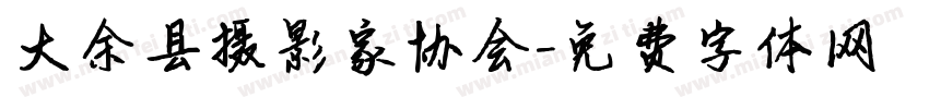 大余县摄影家协会字体转换