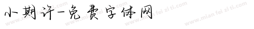 小期许字体转换