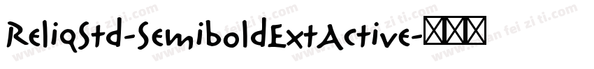 ReliqStd-SemiboldExtActive字体转换