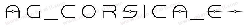AG_Corsica_E字体转换