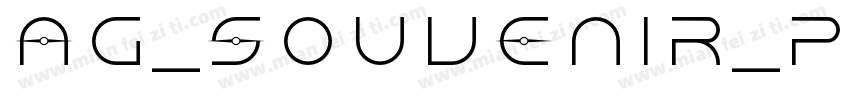 AG_Souvenir_P字体转换