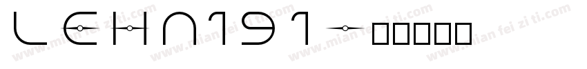 LEHN191字体转换
