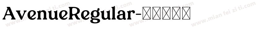 AvenueRegular字体转换