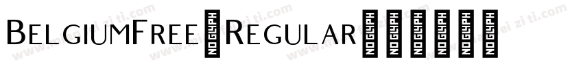 BelgiumFree-Regular字体转换
