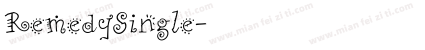 RemedySingle字体转换
