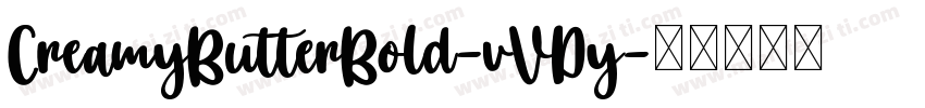 CreamyButterBold-vVDy字体转换