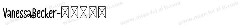 VanessaBecker字体转换