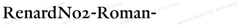RenardNo2-Roman字体转换