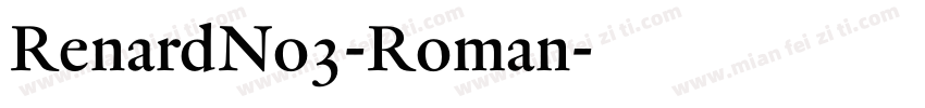 RenardNo3-Roman字体转换