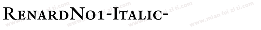 RenardNo1-Italic字体转换