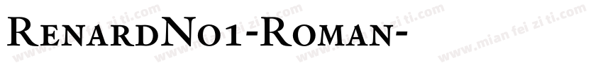 RenardNo1-Roman字体转换