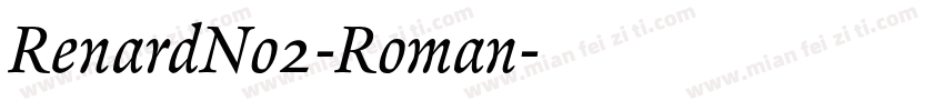 RenardNo2-Roman字体转换
