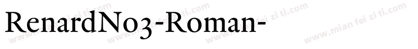 RenardNo3-Roman字体转换