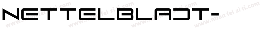 Nettelbladt字体转换