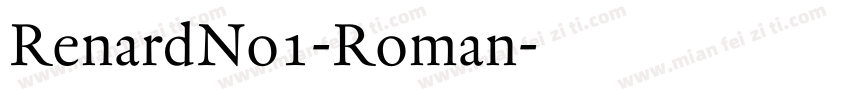 RenardNo1-Roman字体转换