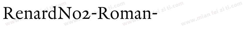 RenardNo2-Roman字体转换