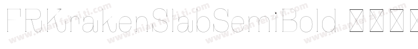 FRKrakenSlabSemiBold字体转换