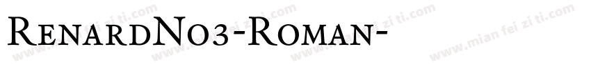 RenardNo3-Roman字体转换