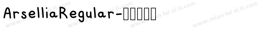 ArselliaRegular字体转换