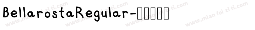 BellarostaRegular字体转换