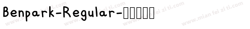 Benpark-Regular字体转换