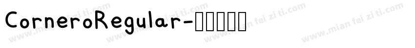 CorneroRegular字体转换