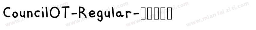 CouncilOT-Regular字体转换
