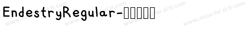 EndestryRegular字体转换