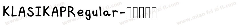 KLASIKAPRegular字体转换