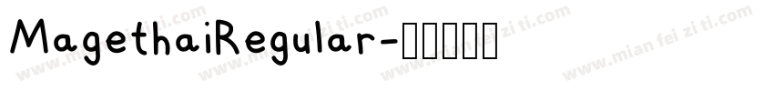MagethaiRegular字体转换